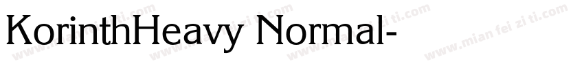 KorinthHeavy Normal字体转换